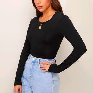 Long sleeve crop top